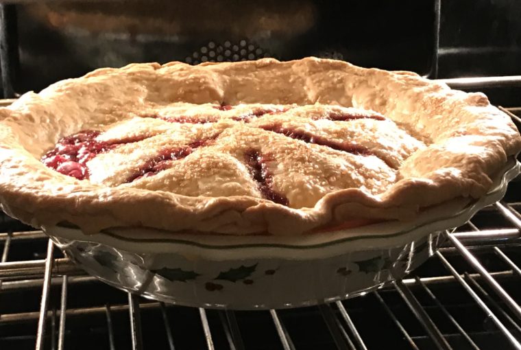 simple cherry pie, homemade cherry pie, easy cherry pie