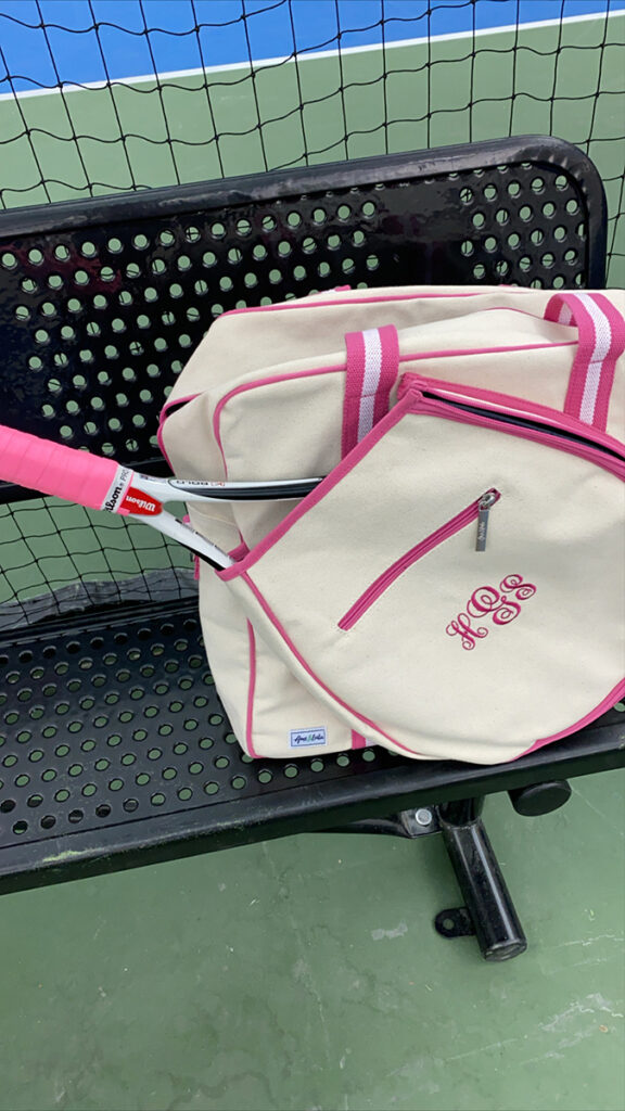 holly would life monogram tennis bag